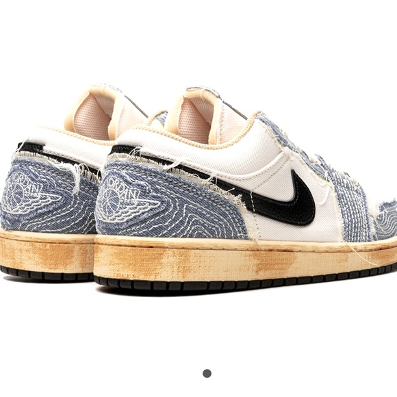 Brand new - never worn Air Jordan 1 Low – Size US 11 - Sashiko Denim - Picture 1 of 4
